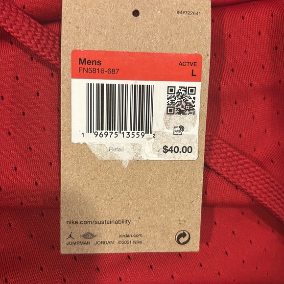 Nike Air Jordan Sport Men's Dri-FIT Mesh Shorts-NEW - Picture 4 of 5